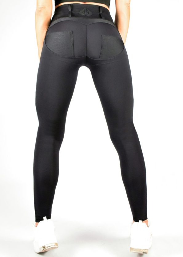 SHOCK BLACK PUSH-UP PANTS