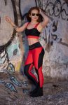 SCARLET-RED LEGGINGS (2)