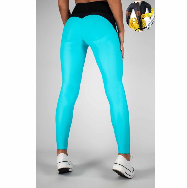 Make your own push-up leggings SKY BLUE