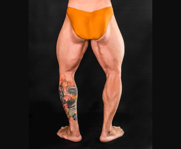 GESTREIFTE INGWER BODYBUILDING TRUNKS SANK, ICN, ANDERE ( SEITENLÄNGE 2CM )