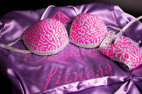 CANDY PINK BIKINI FITNESS COMPETITION BIKINI